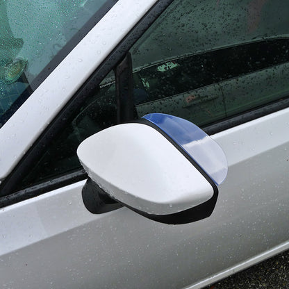 Universal Clear PVC Plastic Side Mirror Visors - 2PC