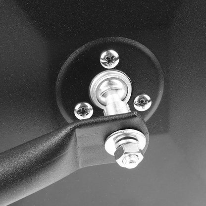 1997-2018 Jeep Wrangler TJ/JK/LJ/JKU Quick Release Black Stainless Steel Square Side Mirrors