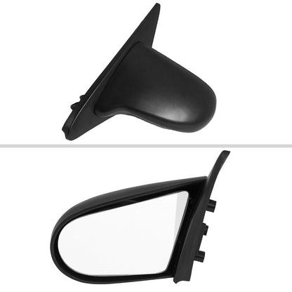 1992-1995 Honda Civic Coupe/Hatchback Black Manual Adjustable S Sport Mirrors