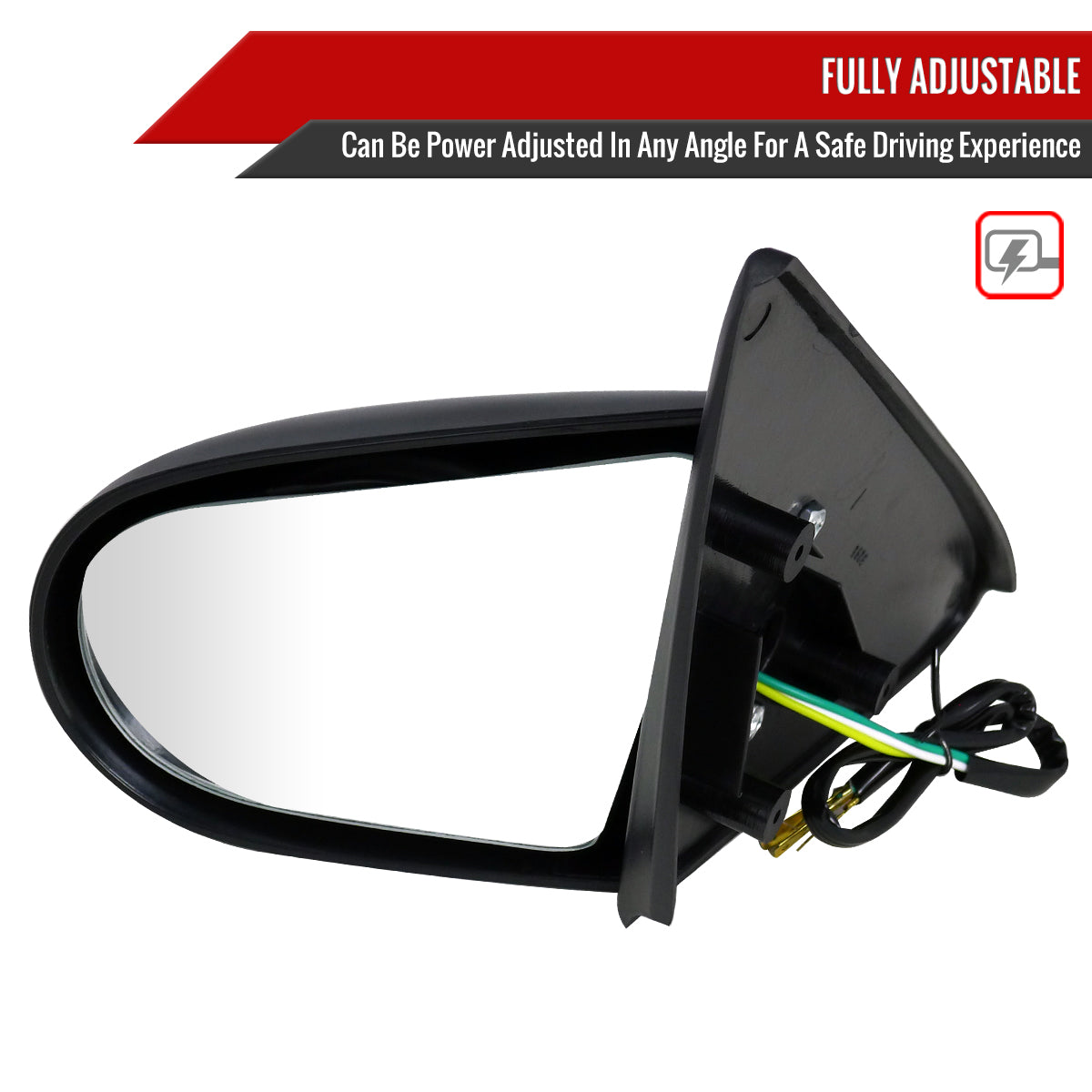 1992-1995 Honda Civic Coupe/Hatchback Black Power S Sport Mirrors