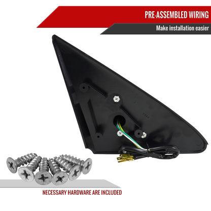 1992-1995 Honda Civic Coupe/Hatchback Black Power S Sport Mirrors