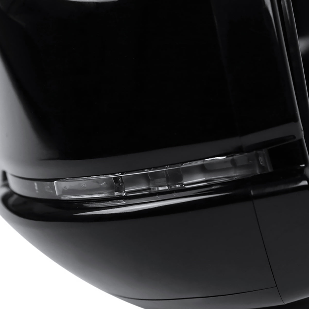 2013-2017 Honda Accord Power Heated/Defrost 7-Pin Glossy Black Side Mirror w/ LED Turn Signal Light - Driver Side Only