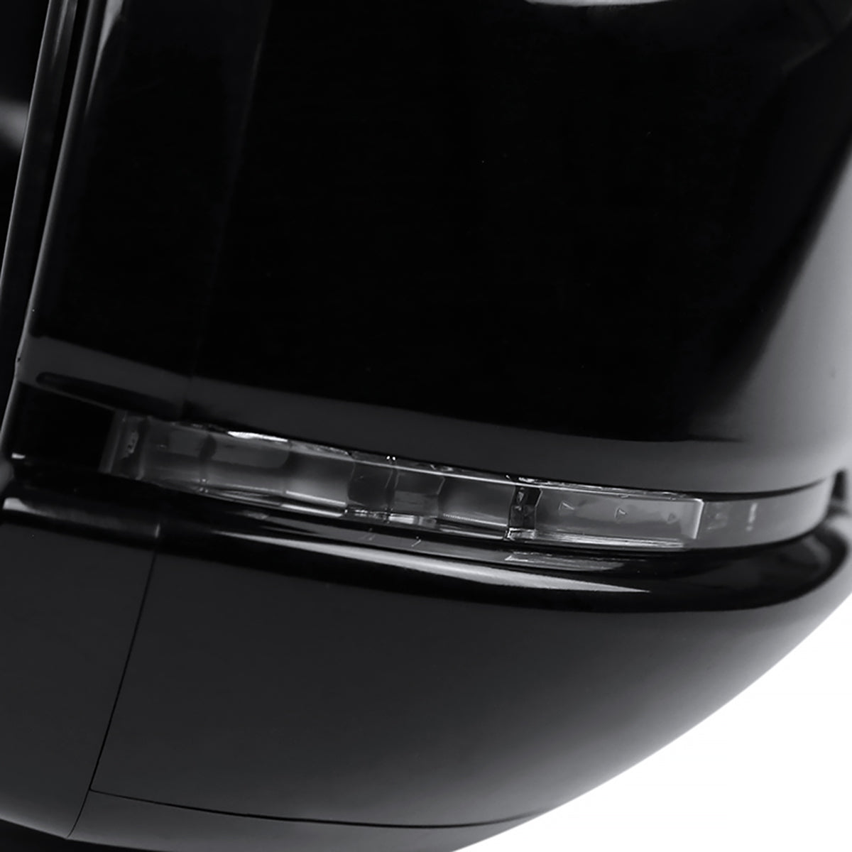 2013-2017 Honda Accord Power Heated/Defrost 7-Pin Glossy Black Side Mirror w/ LED Turn Signal Light - Passenger Side Only