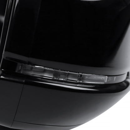 2013-2017 Honda Accord Power Heated/Defrost 7-Pin Glossy Black Side Mirror w/ LED Turn Signal Light - Passenger Side Only