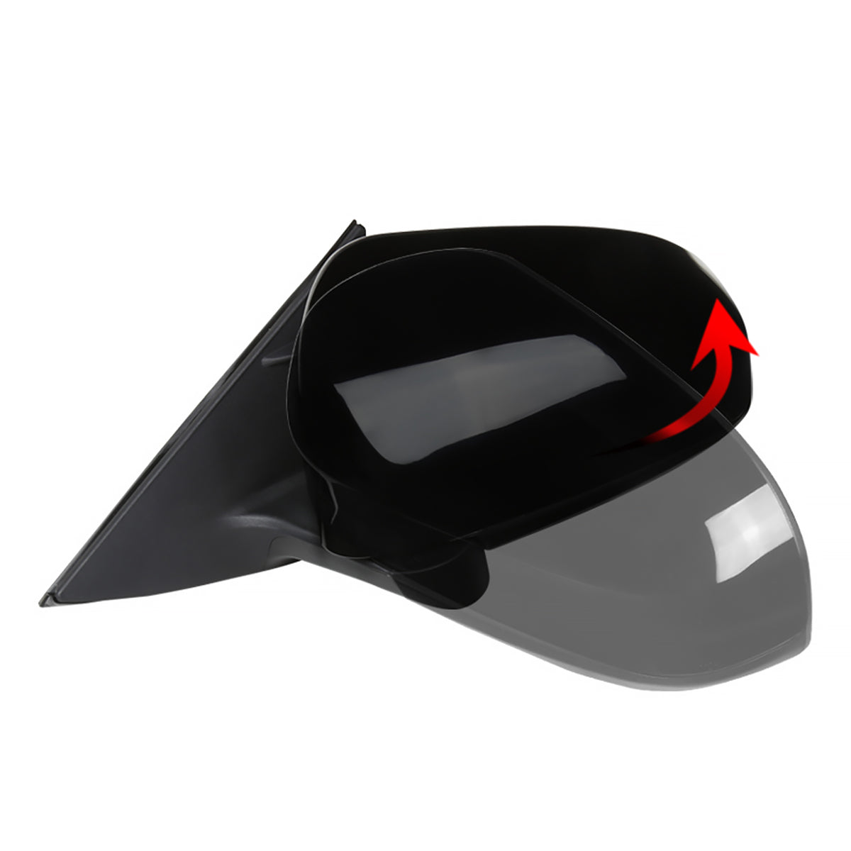 2012-2014 Toyota Camry Glossy Black 3-Pin Power Adjustable Side Mirror - Driver Side Only
