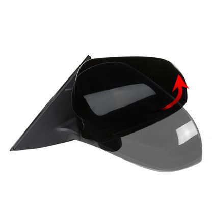 2012-2014 Toyota Camry Glossy Black 3-Pin Power Adjustable Side Mirror - Driver Side Only