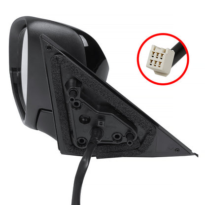 2012-2014 Toyota Camry Glossy Black 3-Pin Power Adjustable Side Mirror - Driver Side Only