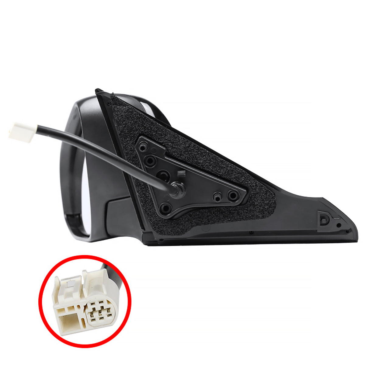 2015-2018 Toyota Camry Glossy Black 5-Pin Power Heated & Adjustable Side Mirror - Driver Side Only