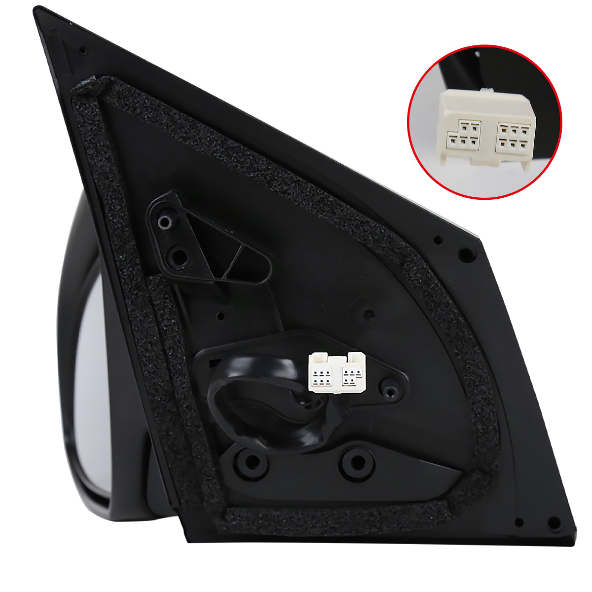 2014-2018 Toyota Corolla Glossy Black 9-Pin Power Adjustable, Auto-Fold, & Heated Side Mirror w/ LED Turn Signal Light - Driver Side Only