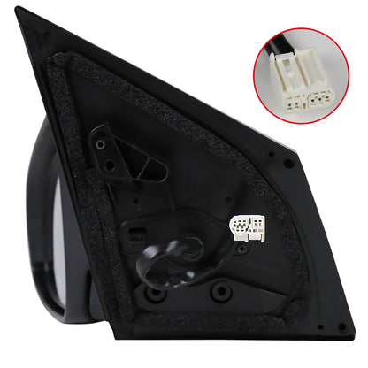 2014-2018 Toyota Corolla Glossy Black 7-Pin Power Adjustable & Heated Side Mirror w/ LED Turn Signal Light - Driver Side Only