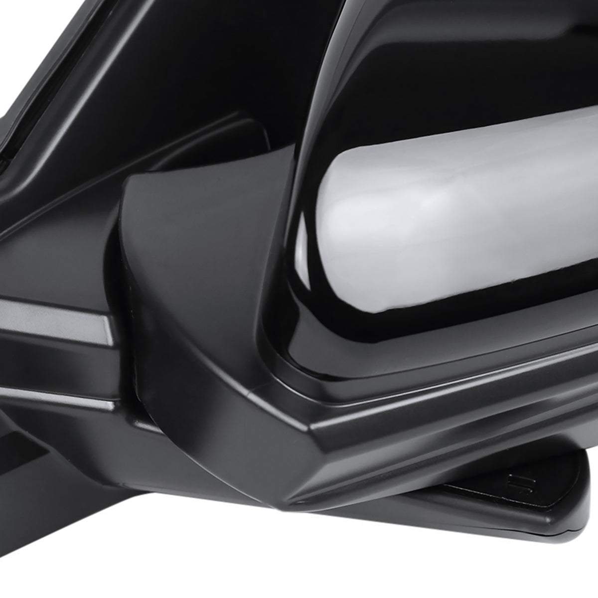 2016-2018 Honda Civic Glossy Black 7-Pin Power Adjustable & Heated Side Mirror w/ LED Turn Signal Light - Driver Side Only
