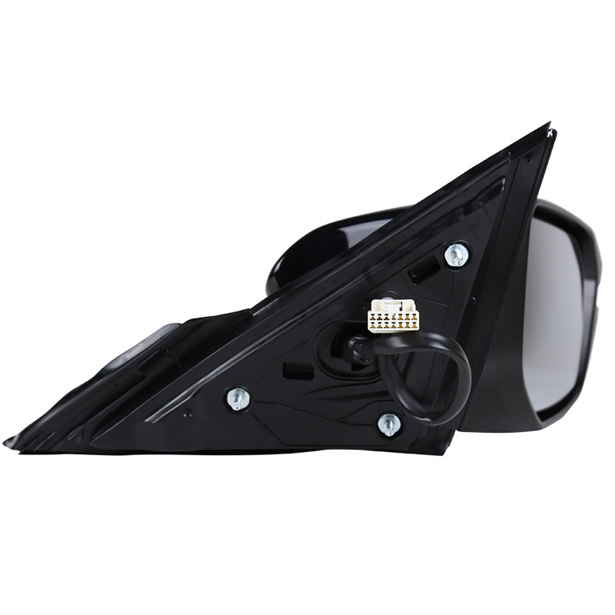 2016-2018 Honda Civic Glossy Black 7-Pin Power Adjustable & Heated Side Mirror w/ LED Turn Signal Light - Passenger Side Only