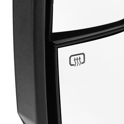 2003-2006 Ford Expedition Matte Black Power Adjustable & Heated Side Mirrors w/ LED Turn Signal Lights