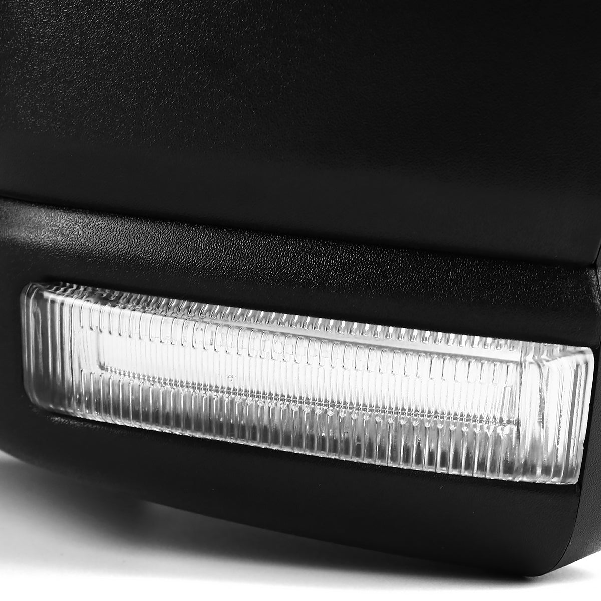 2003-2006 Ford Expedition Matte Black Power Adjustable & Heated Side Mirrors w/ LED Turn Signal Lights