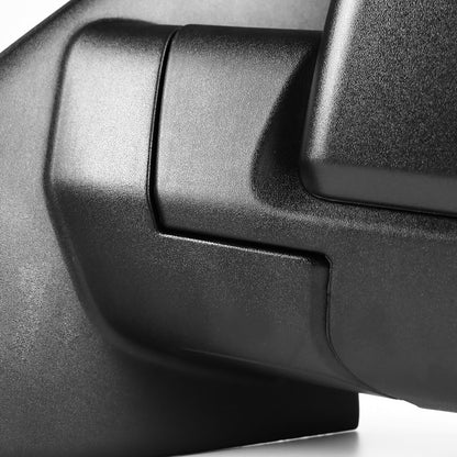 2003-2006 Ford Expedition Matte Black Power Adjustable & Heated Side Mirrors w/ LED Turn Signal Lights