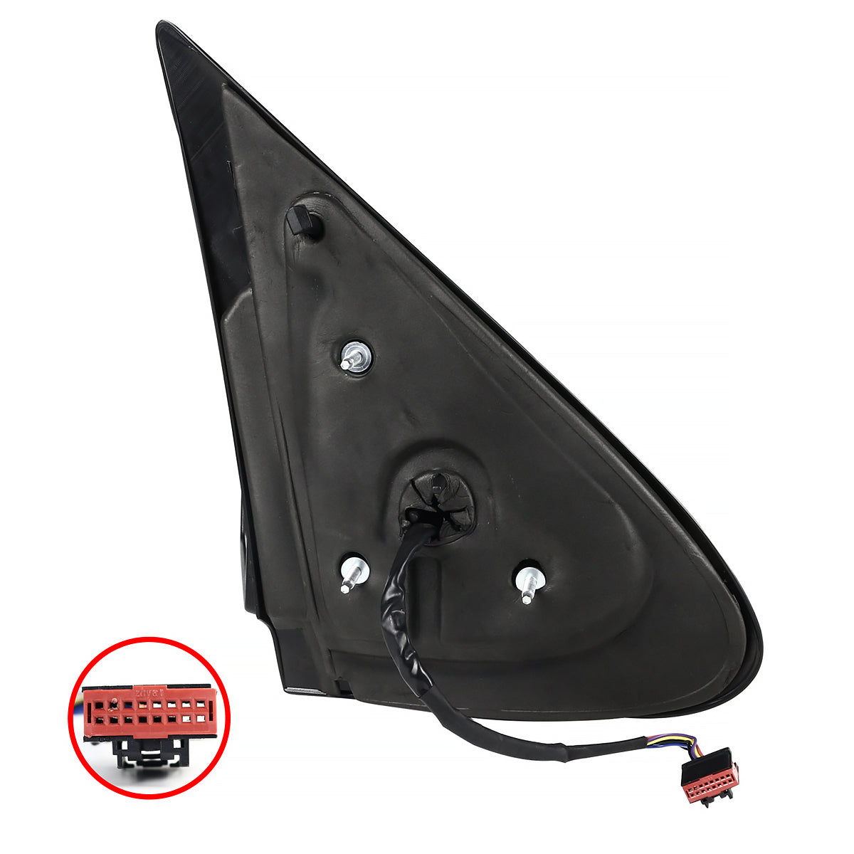 2003-2006 Ford Expedition Matte Black Power Adjustable & Heated Side Mirrors w/ LED Turn Signal Lights