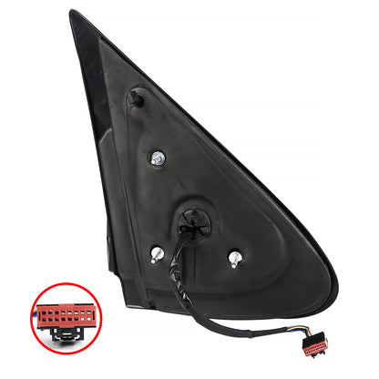 2003-2006 Ford Expedition Matte Black Power Adjustable & Heated Side Mirrors w/ LED Turn Signal Lights