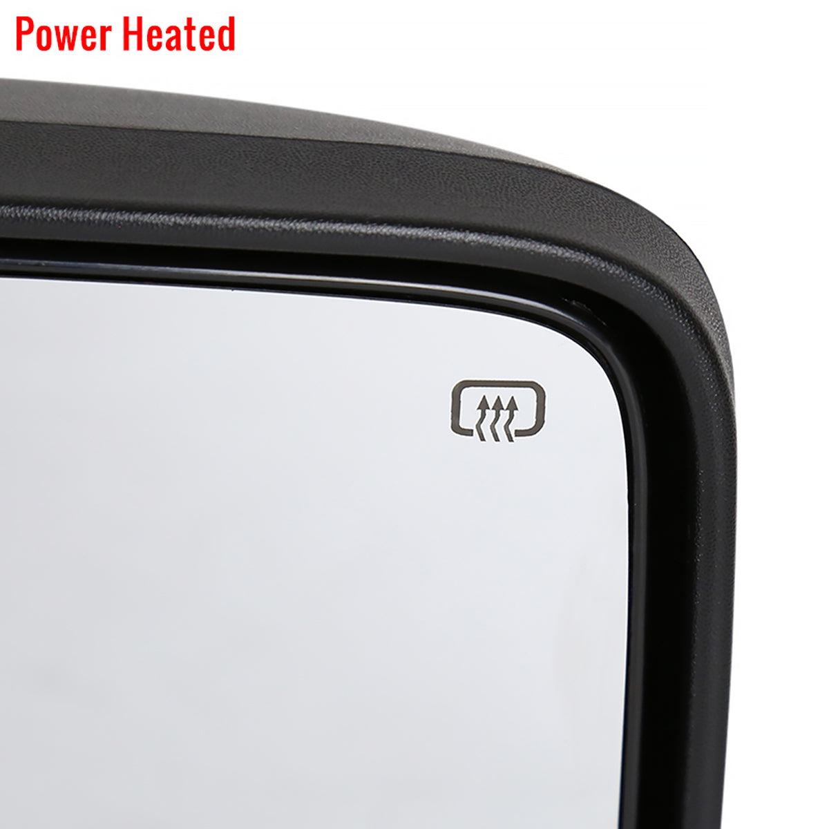 2007-2014 Ford F-150 Chrome Power Adjustable & Heated Side Mirror w/ LED Amber Turn Signal & Puddle Light - Passenger Side Only