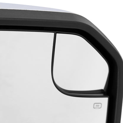2015-2020 Ford F-150 Chrome Power Adjustable & Heated Side Mirror w/ LED Turn Signal Light - Passenger Side Only