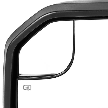2015-2020 Ford F-150 Black Power Adjustable & Heated Side Mirror w/ LED Turn Signal Light - Driver Side Only