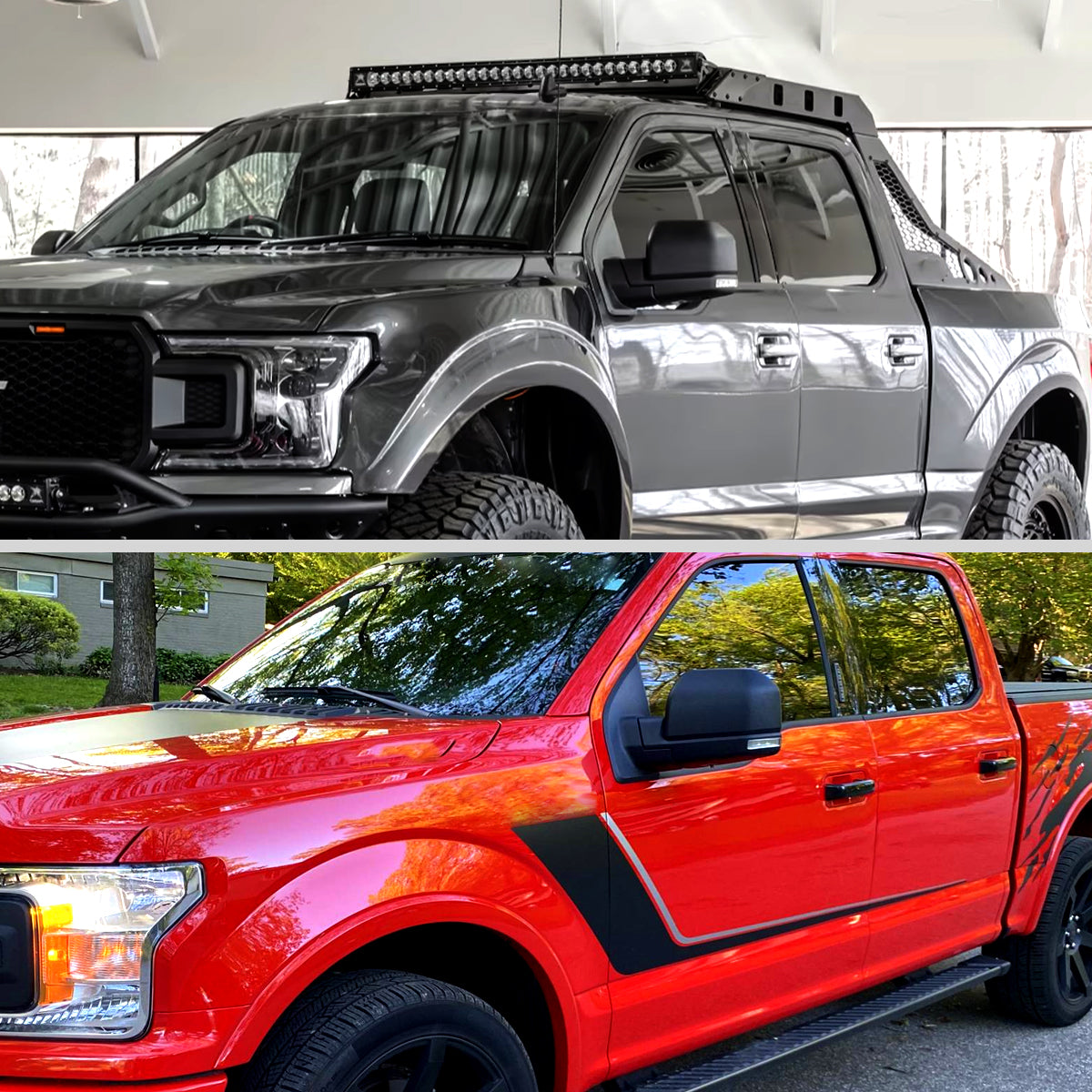 2015-2020 Ford F-150 Black Power Adjustable & Heated Side Mirror w/ LED Turn Signal Light - Driver Side Only