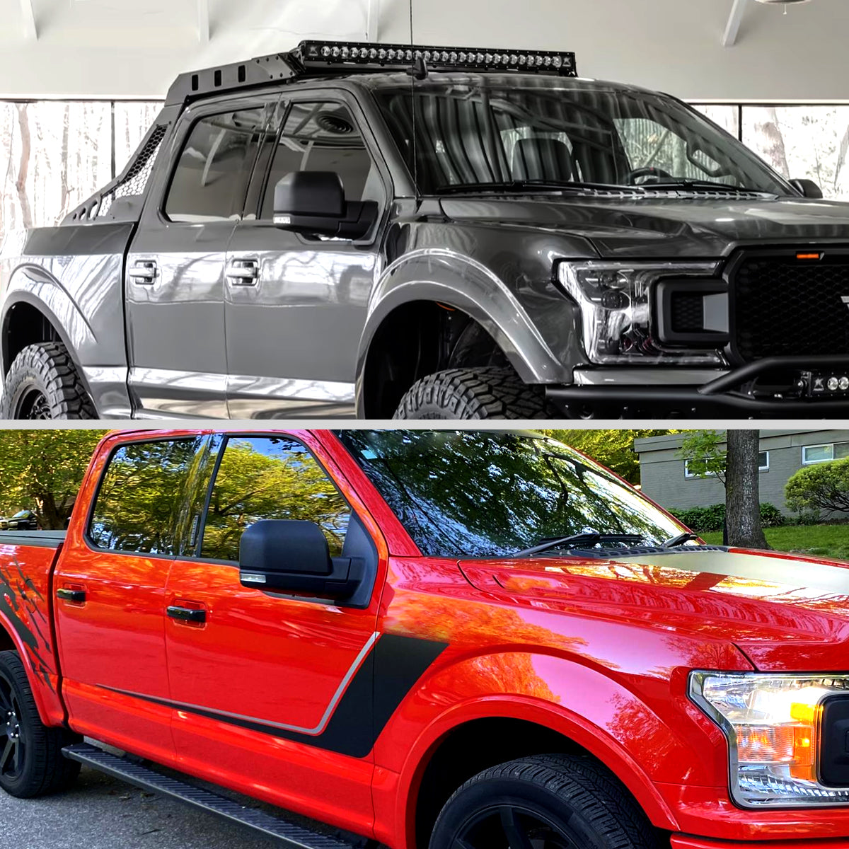 2015-2020 Ford F-150 Black Power Adjustable & Heated Side Mirror w/ LED Turn Signal Light - Passenger Side Only