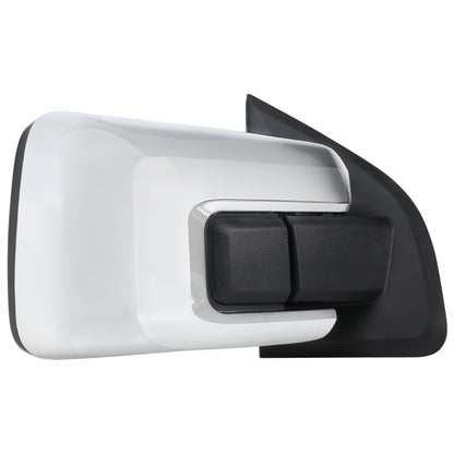2021-2025 Ford F-150 Chrome Power Adjustable, Manual Fold & Heated Side Mirror w/ t Temperature Sensor - Passenger Side Only