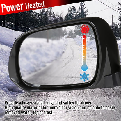 2008-2013 Toyota Highlander 5-Pin Power Adjustable & Heated Side Mirror - Driver Side Only