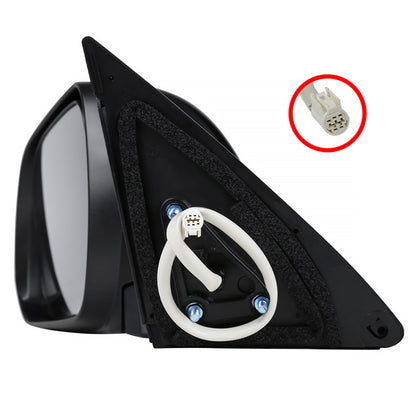 2008-2013 Toyota Highlander 5-Pin Power Adjustable & Heated Side Mirror - Driver Side Only