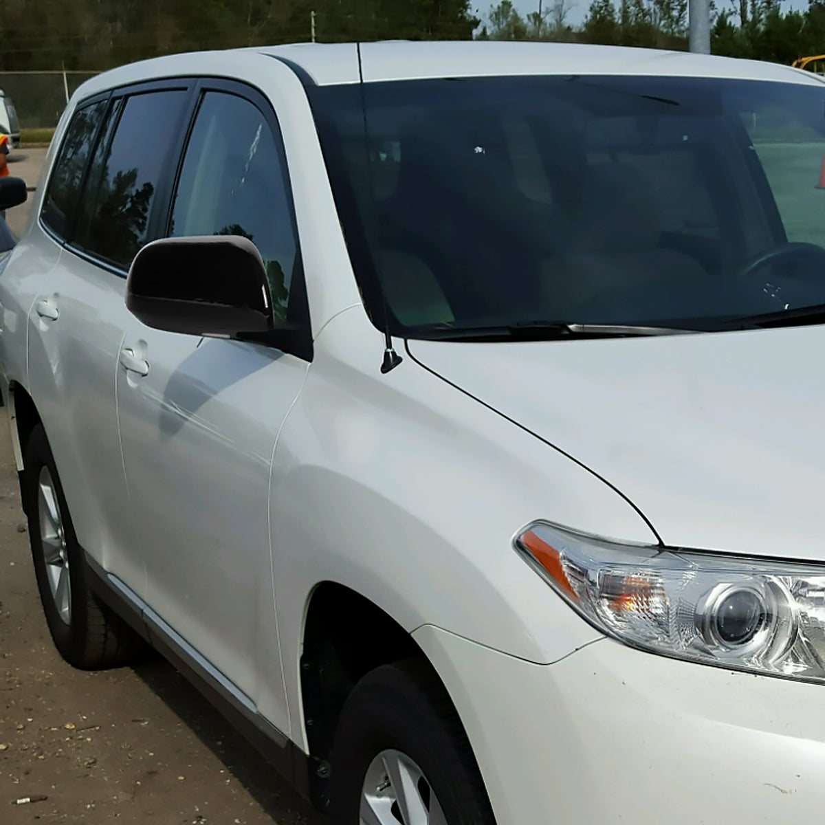 2008-2013 Toyota Highlander 7-Pin Power Adjustable & Heated Side Mirror w/ LED Puddle Light - Passenger Side Only