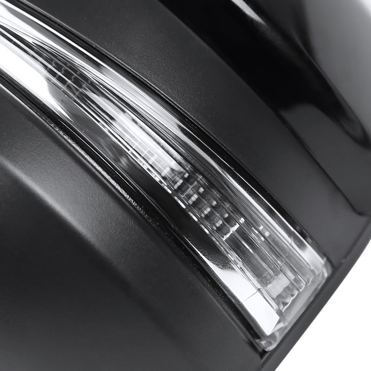 2014-2016 Toyota Highlander Glossy Black 5-Pin Power Adjustable Side Mirror w/ LED Turn Signal Light - Driver Side Only