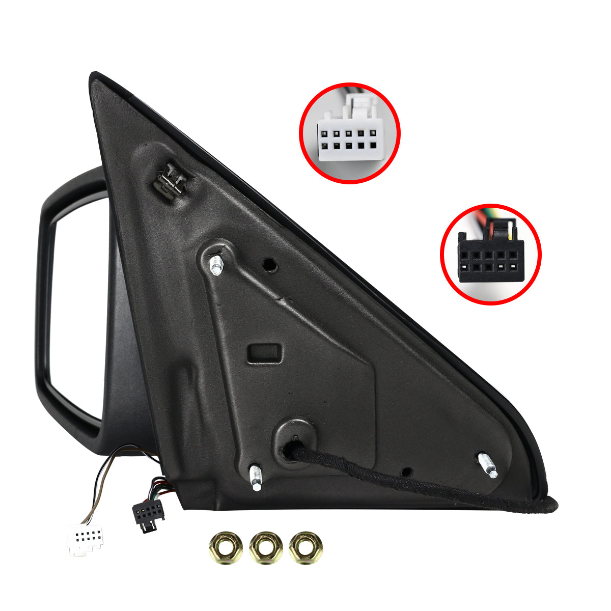 2009-2012 Dodge RAM Chrome Power Adjustable & Heated Side Mirror w/ LED Turn Signal & Puddle Light - Driver Side Only