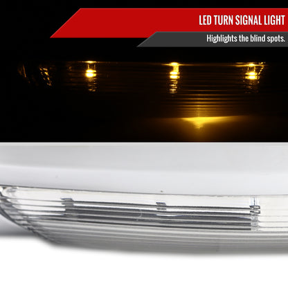 2013-2019 Dodge RAM Chrome Power Adjustable, Auto-Fold, & Heated Side Mirror w/ LED Turn Signal & Puddle Light - Driver Side Only