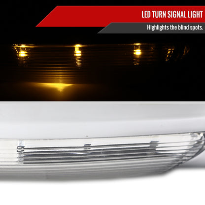 2013-2019 Dodge RAM Chrome Power Adjustable, Auto-Fold, & Heated Side Mirror w/ LED Turn Signal & Puddle Light - Passenger Side Only