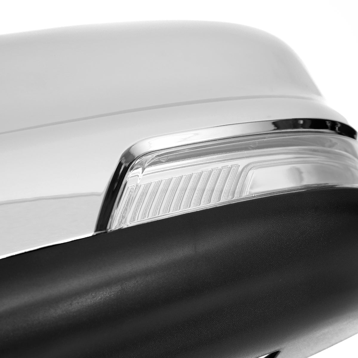2019-2024 Dodge RAM 1500 Chrome Power Adjustable, Manual Fold, BSD & Heated Side Mirror w/ LED Puddle and Turn Signal Light - Driver Side Only