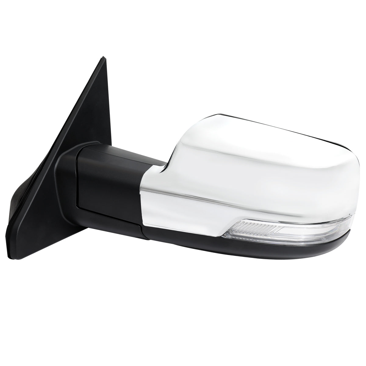 2019-2024 Dodge RAM 1500 Chrome Power Adjustable, Auto-Fold, BSD & Heated Side Mirror w/ LED Puddle and Turn Signal Light - Driver Side Only