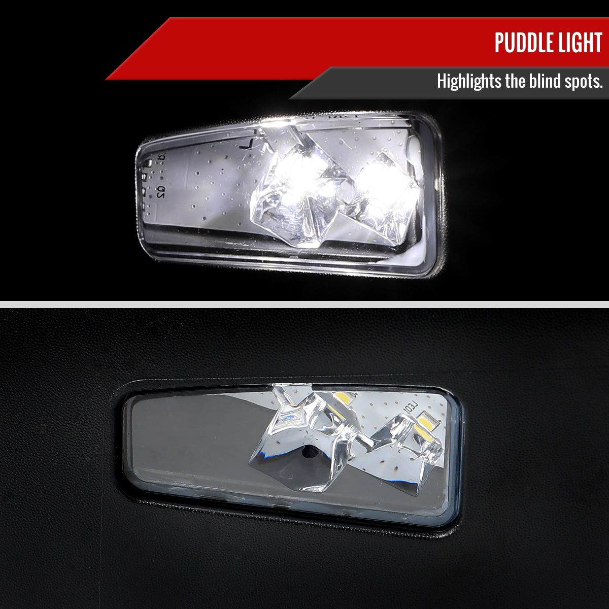 2019-2024 Dodge RAM 1500 Chrome Power Adjustable, Auto-Fold, BSD & Heated Side Mirror w/ LED Puddle and Turn Signal Light - Passenger Side Only