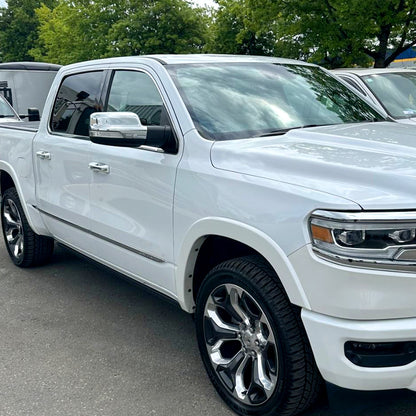 2019-2024 Dodge RAM 1500 Chrome Power Adjustable, Auto-Fold, BSD & Heated Side Mirror w/ LED Puddle and Turn Signal Light - Passenger Side Only