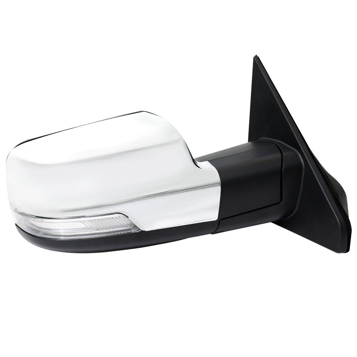 2019-2024 Dodge RAM 1500 Chrome Power Adjustable, Auto-Fold, BSD & Heated Side Mirror w/ LED Puddle and Turn Signal Light - Passenger Side Only