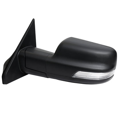 2019-2024 Dodge RAM 1500 Black Power Adjustable, Manual Fold, BSD & Heated Side Mirror w/ LED Puddle and Turn Signal Light - Driver Side Only