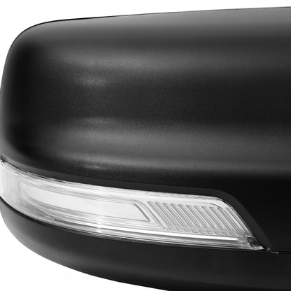 2019-2024 Dodge RAM 1500 Black Power Adjustable, Auto-Fold, BSD & Heated Side Mirror w/ LED Puddle and Turn Signal Light - Passenger Side Only
