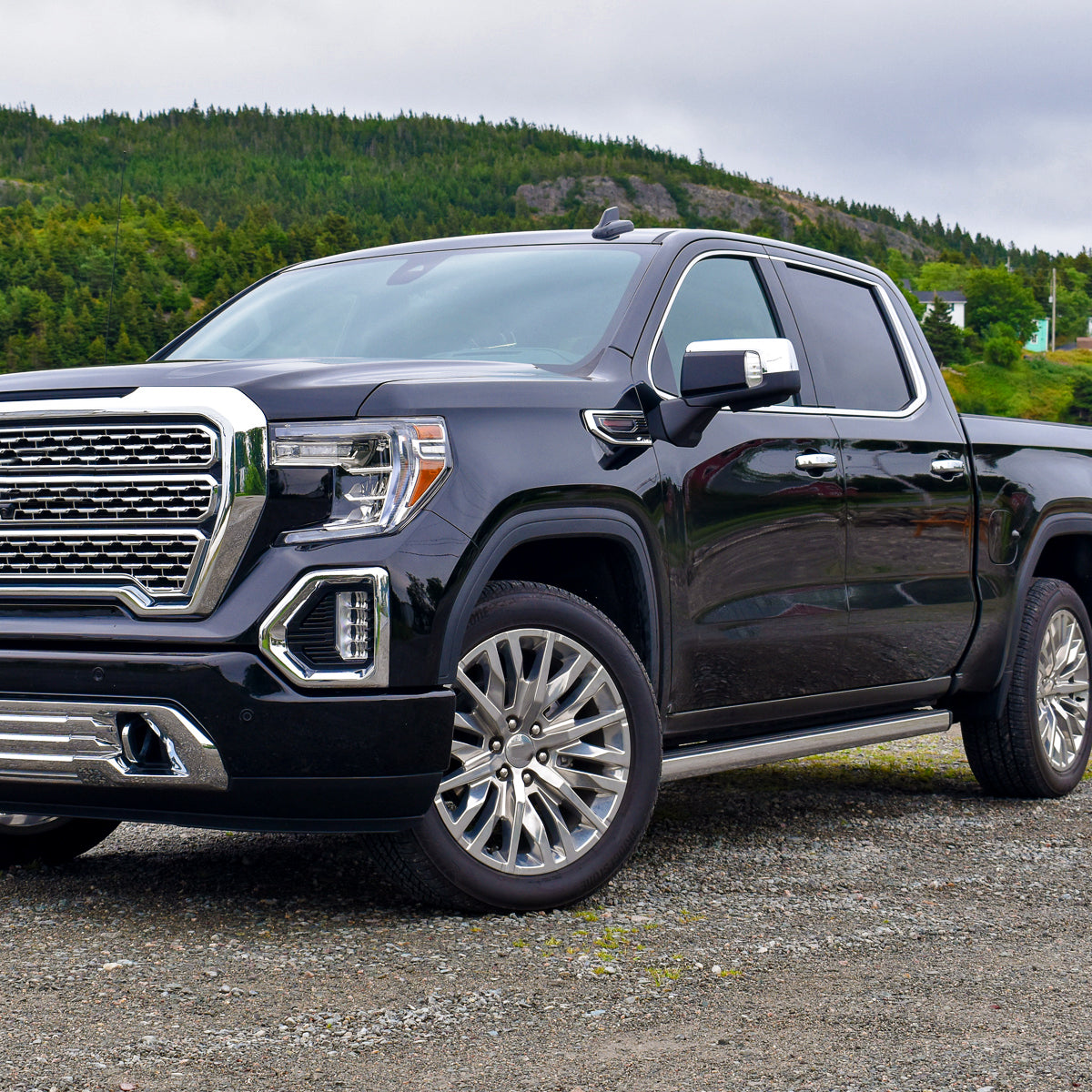 2019-2026 GMC Sierra 1500 Chrome Power Adjustable, Auto-Fold, BSD & Heated Side Mirror w/ LED Puddle and Turn Signal Light - Driver Side Only