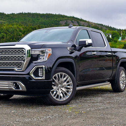 2019-2026 GMC Sierra 1500 Chrome Power Adjustable, Auto-Fold, BSD & Heated Side Mirror w/ LED Puddle and Turn Signal Light - Driver Side Only