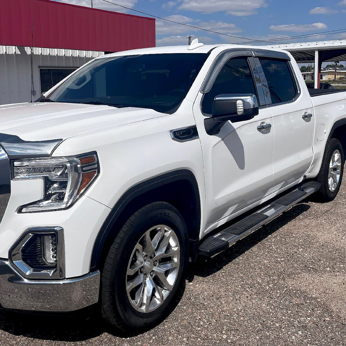 2019-2026 GMC Sierra 1500 Chrome Power Adjustable, Auto-Fold, BSD & Heated Side Mirror w/ LED Puddle and Turn Signal Light - Driver Side Only