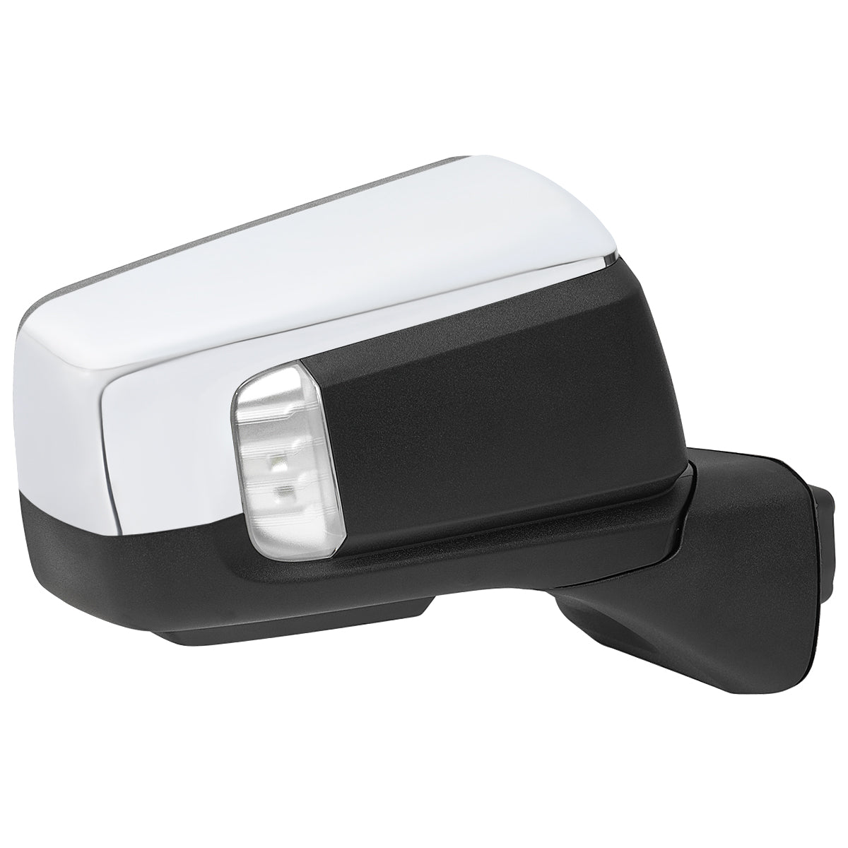 2019-2026 GMC Sierra 1500 Chrome Power Adjustable, Auto-Fold, BSD & Heated Side Mirror w/ LED Puddle and Turn Signal Light - Passenger Side Only