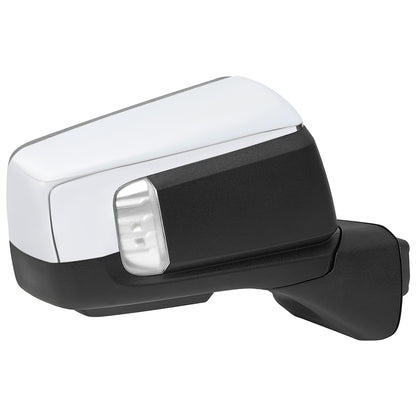 2019-2026 GMC Sierra 1500 Chrome Power Adjustable, Auto-Fold, BSD & Heated Side Mirror w/ LED Puddle and Turn Signal Light - Passenger Side Only