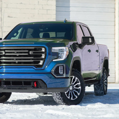 2019-2026 GMC Sierra 1500 Black Power Adjustable, Manual Fold, BSD & Heated Side Mirror w/ LED Puddle and Auxiliary Light - Driver Side Only