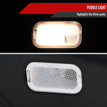 2007-2013 Chevrolet Silverado GMC Sierra Chrome Power Adjustable, Auto-Fold & Heated Side Mirror w/ LED Puddle and Turn Signal Light - Driver Side Only