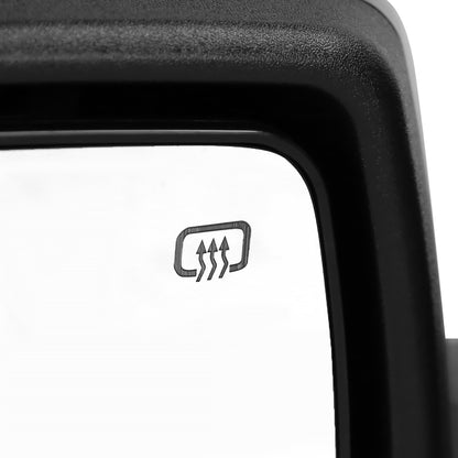 2014-2018 Chevrolet Silverado/GMC Sierra Glossy Black Power Adjustable & Heated Side Mirror w/ LED Puddle Light - Driver Side Only