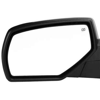 2014-2018 Chevrolet Silverado/GMC Sierra Glossy Black Power Adjustable & Heated Side Mirror w/ LED Puddle Light - Driver Side Only
